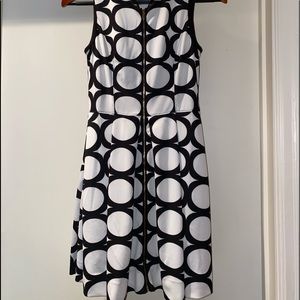 Boston Proper black and white dress